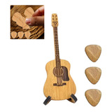 1 Púa De Madera Para Guitarra Acústica (caja)