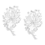 Novia Broche Para Boda Prom Cristal Rhinestone Ramo Flor