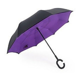 Paraguas Invertido Reversible Reforzado Violeta Casio Centro