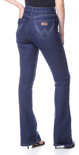 Calça Country Feminina Wrangler Jeans Lycra Flare Wf5106