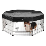 X-zone Pet Corralito Plegable De Metal Para Mascotas Con Cub