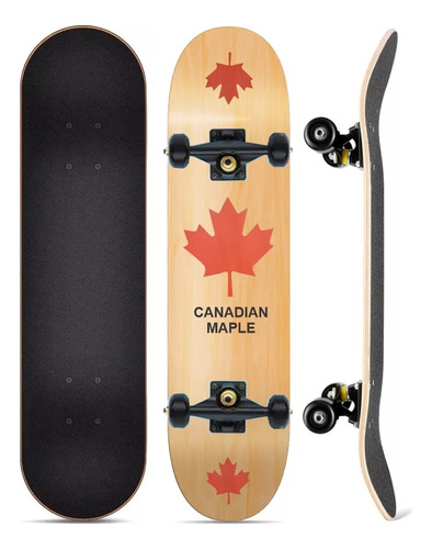 Tabla Skate Patineta En Pino Canadiense  + Forro Profesional