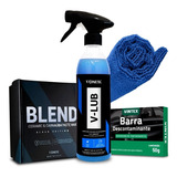 Cera Carnauba Blend Black Paste Vonixx + Clay Bar 50g + Vlub