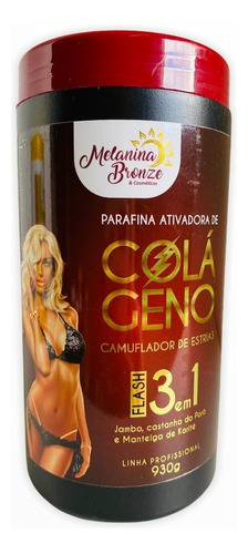 Parafina Flash 3 Em 1 Melanina Bronze Bronzeamento 930 Kg