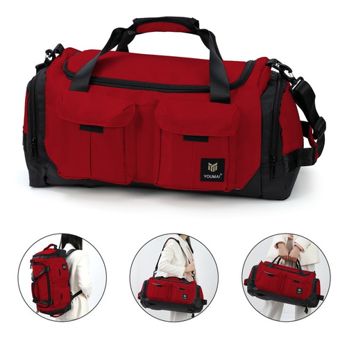 Maleta Deportiva Bolsa Gym Viaje Mochila Moda Fitness Bag