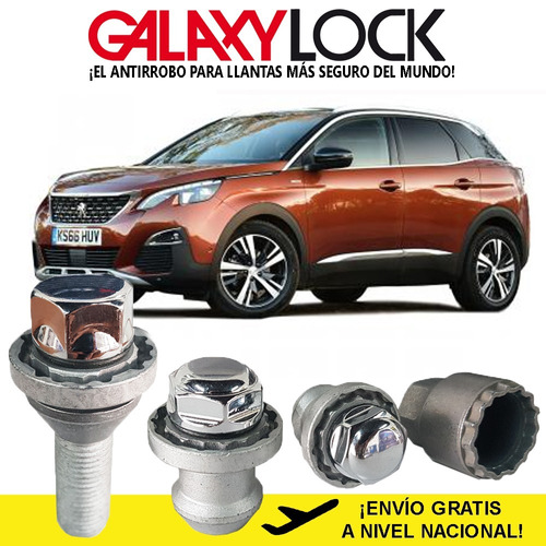 Birlos Seguridad Peugeot  3008  Active 2018  Galaxylock 100%