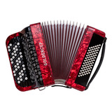 Acordeon Verdulera Golden Cup 72 Bajos 62 Y 37 Rojo Cuota