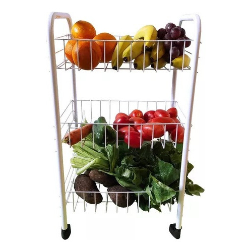 Organizador De Verduras Y Frutas Multiuso Ruedas 3 Niveles