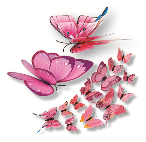 Adhesivos De Pared Con Diseño De Mariposas Para Decoración D