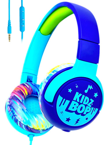 Kidz Bop - Auriculares Con Cable Para Niños, Micrófono, E.