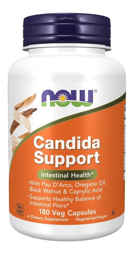 Now Foods Candida Support Apoio A Flora Intestinal 180 Cáps