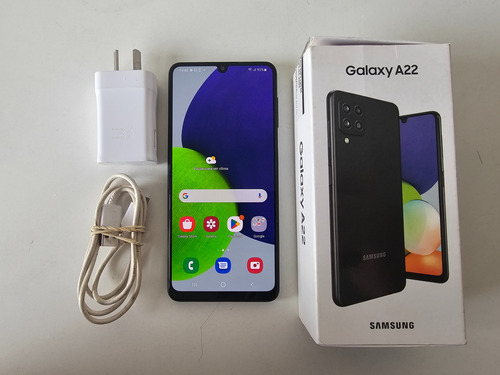 Samsung Galaxy A22 128gb 4gb Ram + Caja, Cable Y Cargador