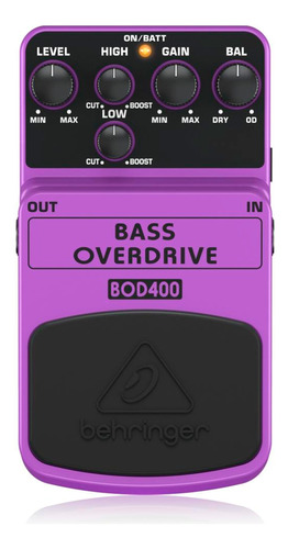 Pedal Bass Overdrive Behringer Bod400