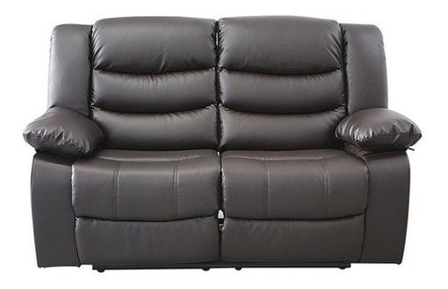 Sillón Reclinable Relax 2 Cuerpos Celio Ecocuero Negro