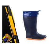 Bota De Lluvia Nautica C Cordon Azul Goma Y Pvc Talle 37/38