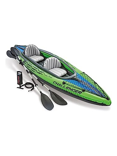 Intex Challenger K2 Kayak, Kayak Inflable Para 2 Personas Co