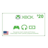 Xbox Gift Card 20 Usd Usa - Entrega Rapida