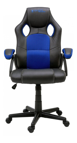 Cadeira Gamer Bright Ergonômica Reclinável - 601 Azul Material Do Estofamento Abs Com Tecido