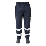  Pantalon Cargo De Trabajo Rudo Uso Industrial Reflejante