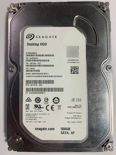 Disco Duro Interno Seagate Desktop Hdd St500dm002 500gb