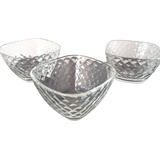 3 Bowl De Vidrio 10 Cm X 6.5 Cm