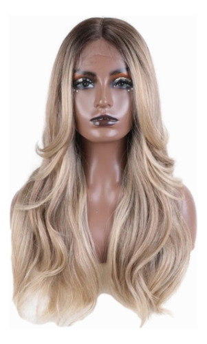 Peluca Hisan Humanizada Lace Front Rubia Bellísima 