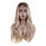 Peluca Hisan Humanizada Lace Front Rubia Bellísima 