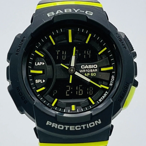 Reloj Casio Baby G Bga-240 Negro-amarillo