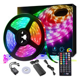 Led Strip Light, 16.4 Ft Waterproof Music Rgb 5050 