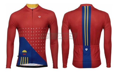 Camiseta Jersey Gw Colombia Manga Larga Ciclismo Bicicleta