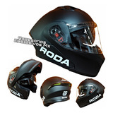 Casco Roda Abatible Diseño Gp Certificado Negro Mate Rush Ns Color Negro Tamaño Del Casco Extra Grande