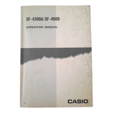 Manual De Instruções Casio Computador Sf-4300a/sf-4600  436