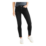 Jeans Mujer Mid-rise Skinny Fit Negro Dockers