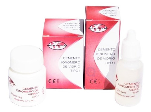 Kit De Cemento Dental Ionómero De Vidrio Tipo 1 Medental