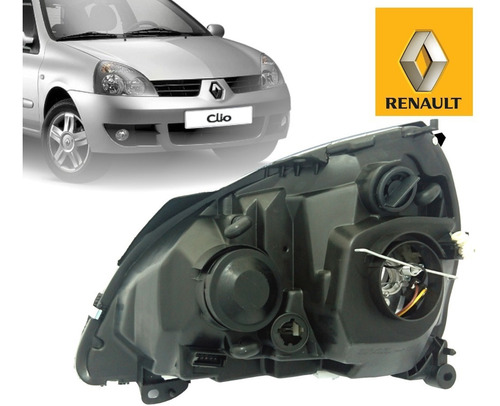 Faro Derecho Para Renault Clio O Symbol (fondo Negro) Foto 4