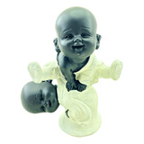 Figura Decorativa Chica 12cm Budas Bebes Saltando Deco Zn 