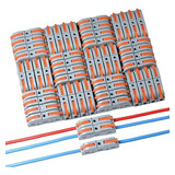 Set 100 Conectores De Cable Rapido Tipo Wago 1-1 Entrada