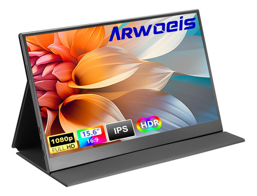 Arwoeis Monitor Portátil 15.6 Pulgadas 1080p 60hz Pantalla I