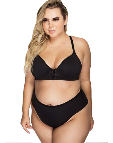 Calcinha Doui 107004 Plus Size Fio Dental Laterais Duplas