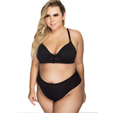 Calcinha Doui 107004 Plus Size Fio Dental Laterais Duplas