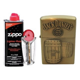 Kit Zippo/ Gasolina, Piedra + Encendedor Tipo Zippo Jack D B