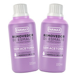 Removedor De Esmalte Sem Acetona Uva Kit Com 2 De 100ml Cada