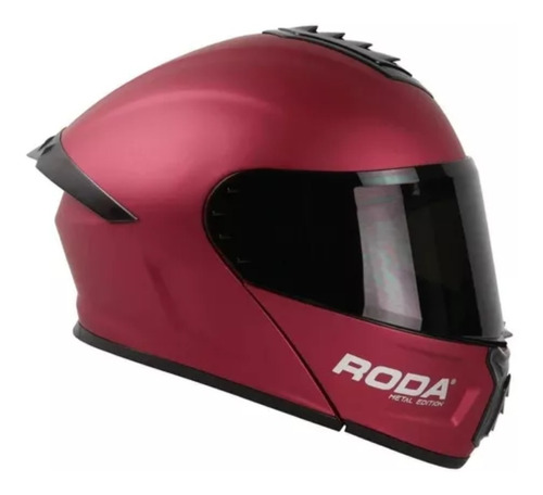 Casco Roda Abatible Pilot C/mica Repuesto Rojo Metal L V068