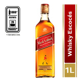 Whisky Johnnie Walker Red Label X1000ml - mL a $120