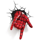 Lámpara De Pared 3d Spiderman, Rojo