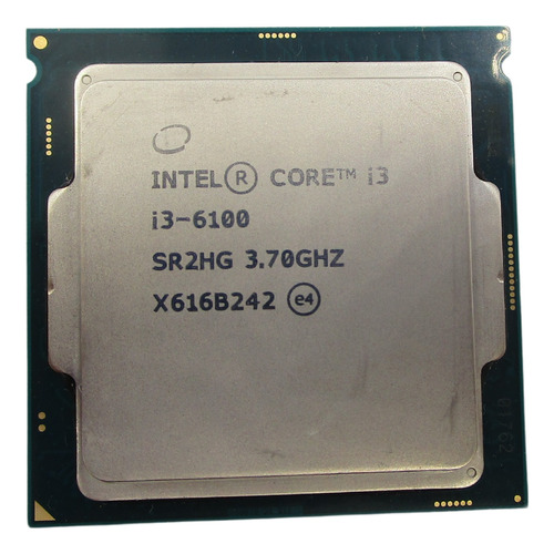 Procesador Intel I3-6100 X616b242 3.70ghz 14nm 64gb 3mb