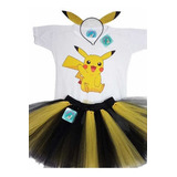 Tutu Pikachu Para Bebé Y Niña Personalizado