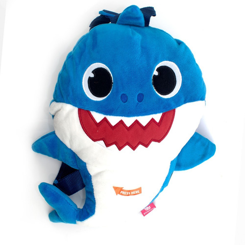Mochila Preescolar Baby Shark Daddy Shark Original Nueva Color Azul Diseño De La Tela Alta Calidad
