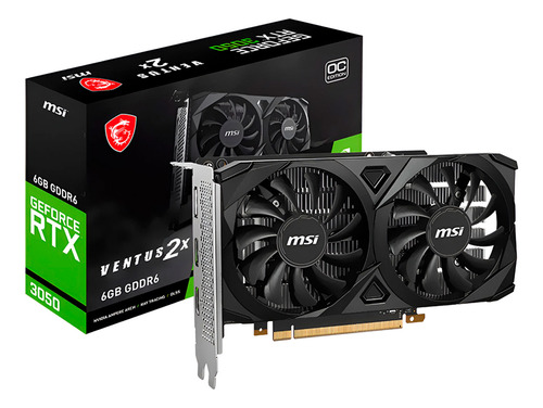 Placa De Vídeo Msi Ventus 2x Oc Geforce Rtx 3050 6gb Gddr6