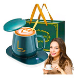 Regalo - Set Taza De Café + Calentador Eléctrico + Cuchara